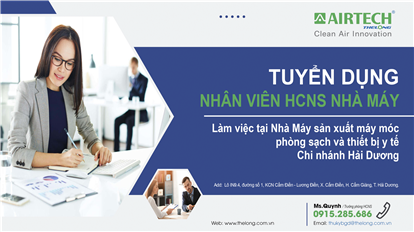 Tuyển dụng tháng 8 - Nhân viên hành chính nhân sự tại Hải Dương