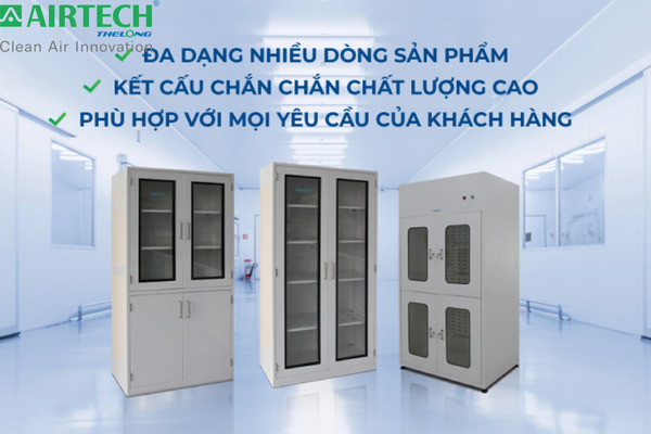 Tủ đựng hóa chất đạt chuẩn tại Airtech Thế Long