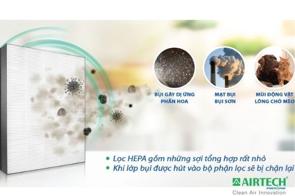 máy hút khói thuốc lá Airtech