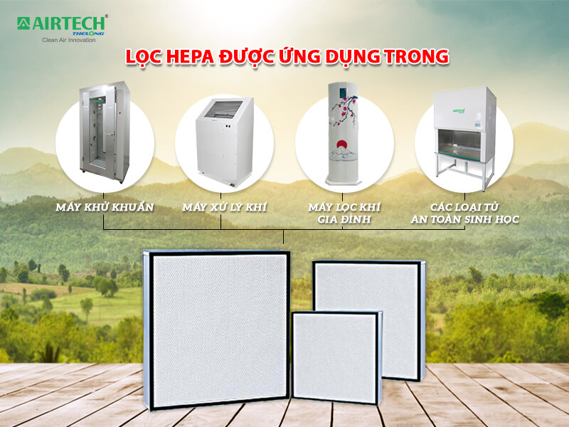  Ngày nay, màng lọc HEPA được ứng dụng vô cùng rộng rãi.