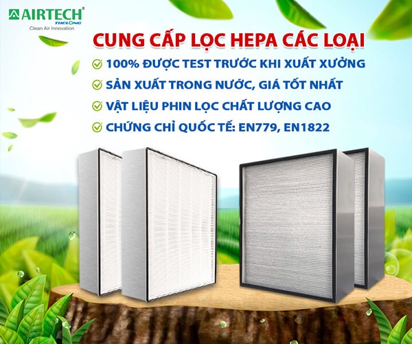  Màng lọc HEPA của Airtech Thế Long có chất lượng đạt chuẩn.