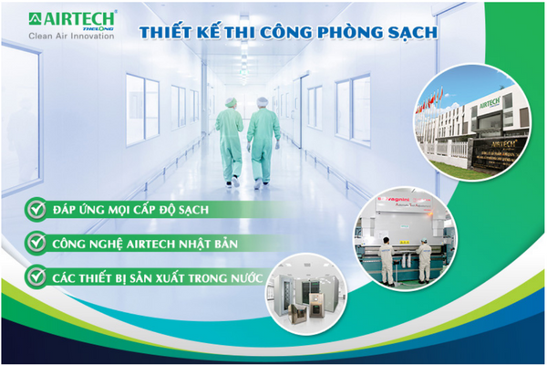 Airtech Thế Long là đơn vị thi công phòng sạch chất lượng, uy tín