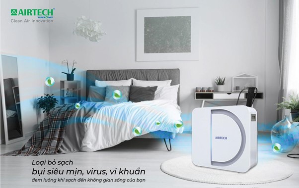 Lọc HEPA trong máy lọc không khí giúp loại bỏ bụi bẩn hiệu quả