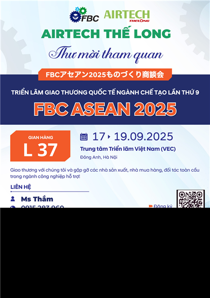 THƯ MỜI THAM GIA TRIỂN LÃM FBC ASEAN 2025 - AIRTECH THẾ LONG