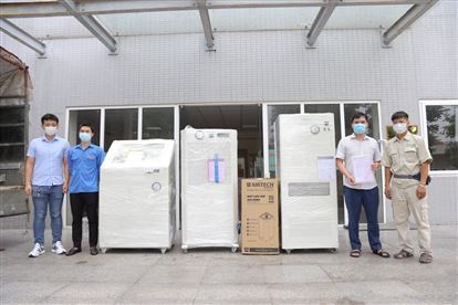 AIRTECH THẾ LONG tiếp sức tuyến đầu - trao tặng gói thiết bị chống dịch cho Bệnh viện đa khoa Đức Giang