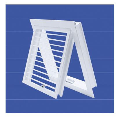 Cửa gió 2 khung 1 lớp nan bầu dục